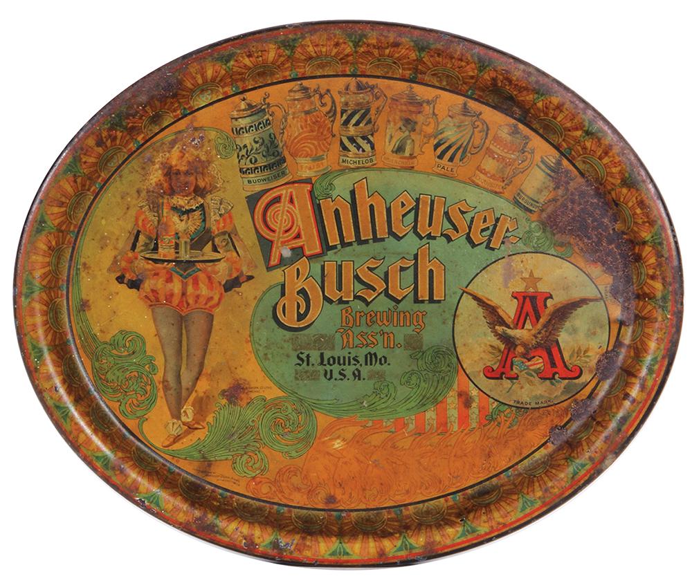 Anheuser-Busch advertising tray (1 of 2)