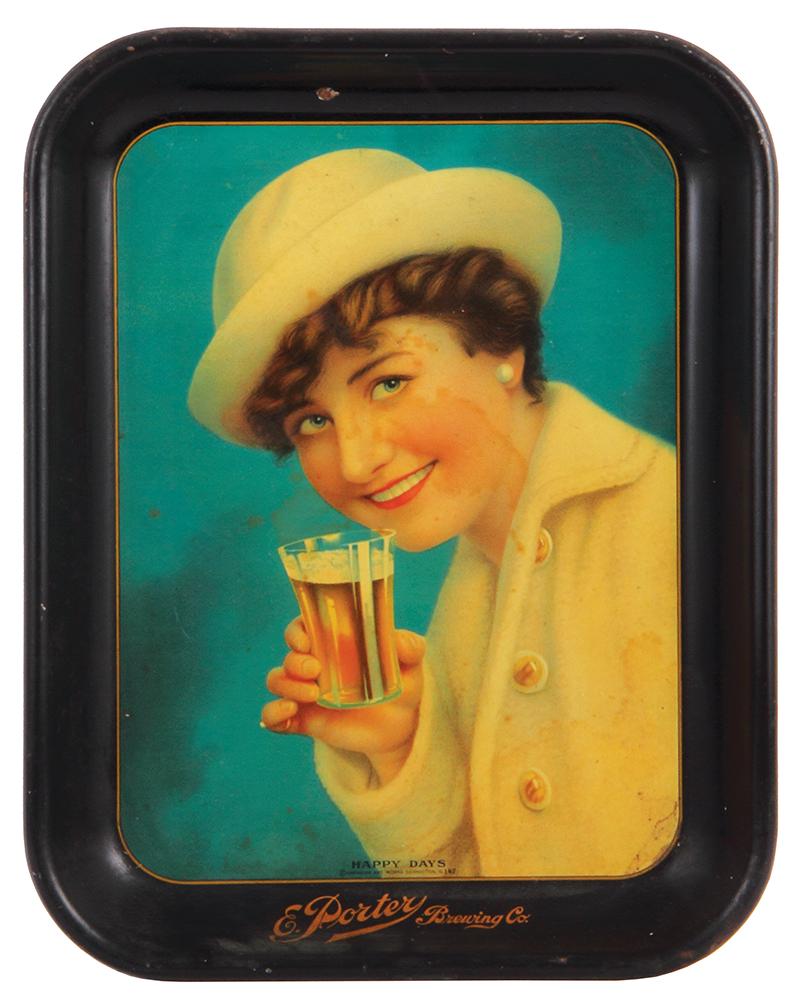 E. Porter Brewing Co. advertising tray (1 of 2)