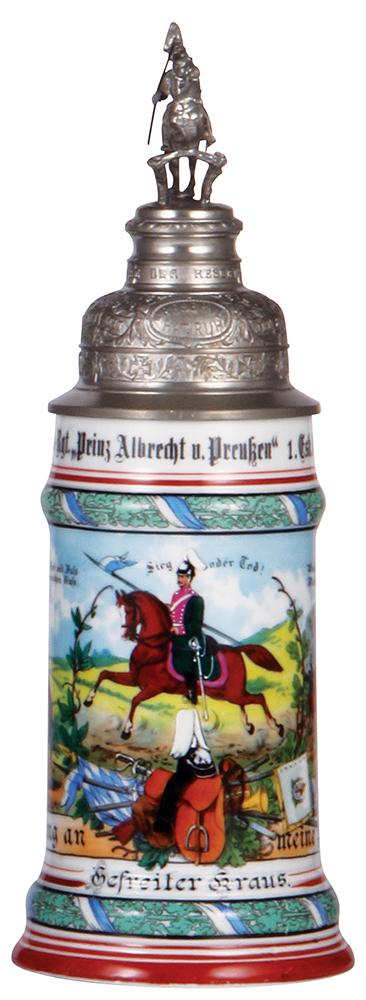 Regimental stein, porcelain (1 of 2)