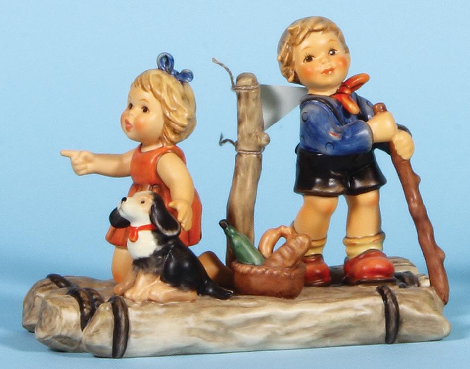 Hummel figurine, Goebel: Hummel figurine, 5.8" ht., 2124, TMK 8, Summer Adventure, no box, mint.