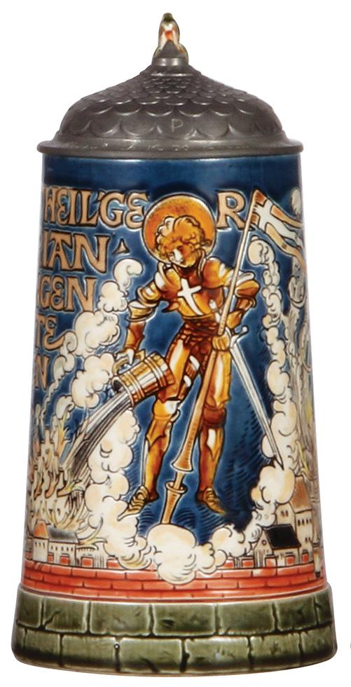 Mettlach stein, Beer stein (1 of 3)