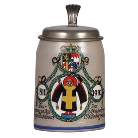 Stoneware stein, Offizieller Festkrug Oktoberfest 1910