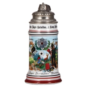 Regimental stein, Garde Jäger Bataillon, Potsdam, 1903 - 1905