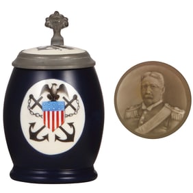 Porcelain stein, .5L, U.S. Navy