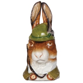 Character stein, .5L, by Schierholz, Gentleman Rabbit