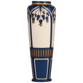 Mettlach vase, 13.8" ht., 2913