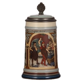 Mettlach stein, .5L, 2394