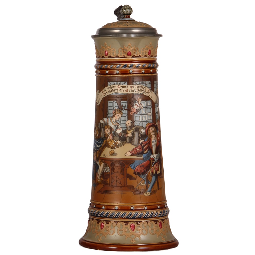 Mettlach stein, 3.0L,  2206 (1 of 3)
