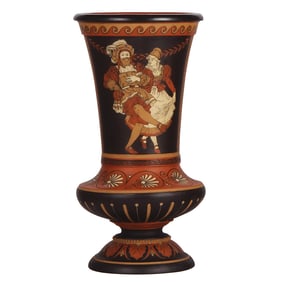 Mettlach vase, 12.7" ht., 2253