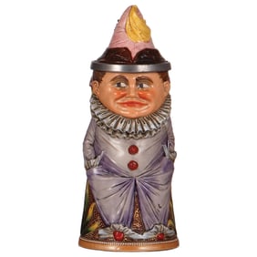 Character stein, .5L, by A. Diesinger, Clown