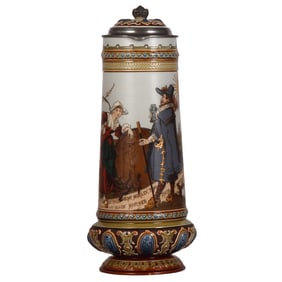 Mettlach stein, 2.4L, 2065, by H. Schlitt