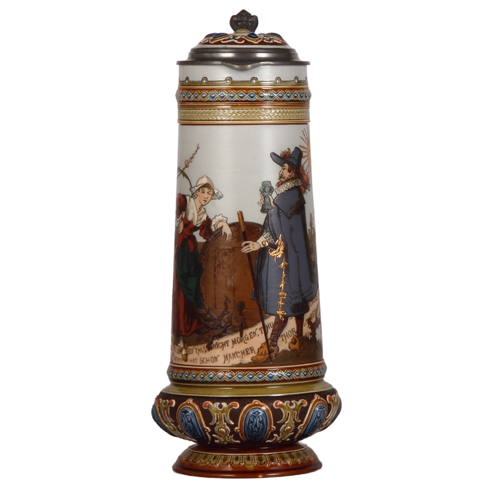 Mettlach stein, 2.4L, 2065, by H. Schlitt (1 of 3)