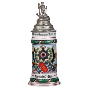 Regimental stein, Pionier Versuchskompagnie, Berlin, 1912 - 1914,