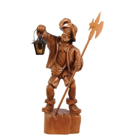 Black Forest wood carving, linden wood, Night Watchman