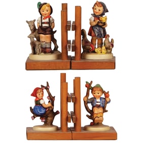 Four Hummel figurines, 252 A & B, 250 A & B