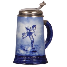 Porcelain stein, .5L, C.A.C., Lenox, Rugby player