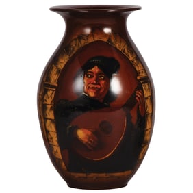 Mettlach vase, 9.5" ht., 6120 (2709), Rookwood