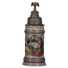 Regimental stein, Garde Schützen Bataillon, Gr. Lichterfelde, 1908 - 1910