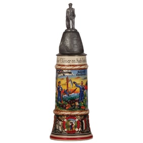 Regimental stein, S. M. Torp. S143, 1908 - 1911