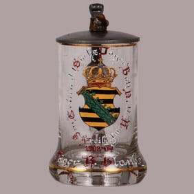 Regimental stein, Jäger Batl. Nr. 12, Freiburg, 1902 - 1904