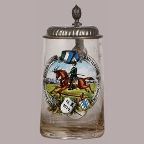 Regimental stein, Jäger z. Pferde & Angeh. kgl. 7. Chev. Regt. in München, 15. II. 1914