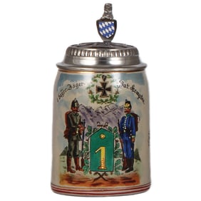 Regimental stein, Jäger Bat. Kempten, 1914
