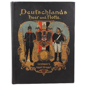Book, Deutschlands Heer und Flotte, Germany's Army and Navy, 1899