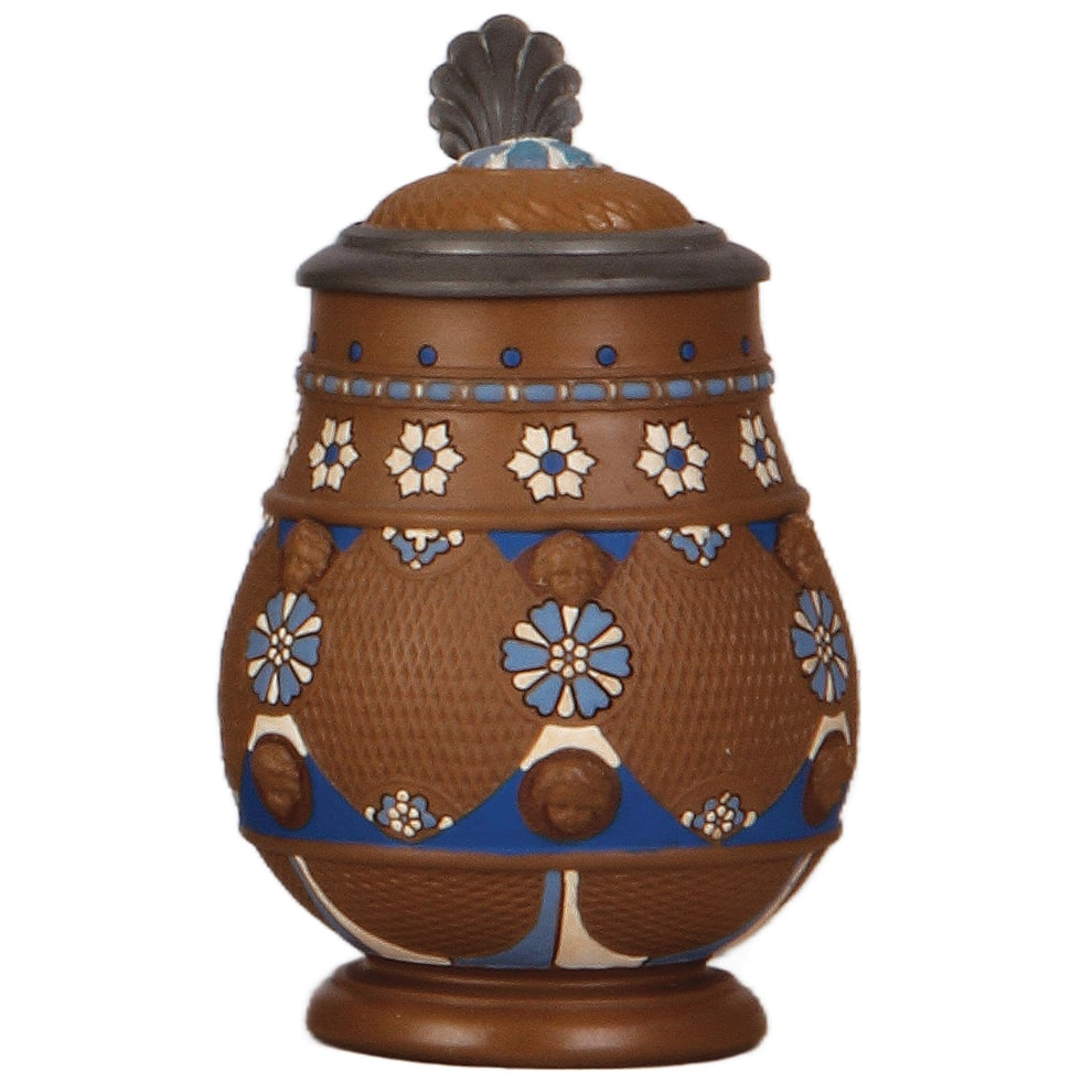 Mettlach stein, .5L, 1853,  Freiburg style (1 of 4)