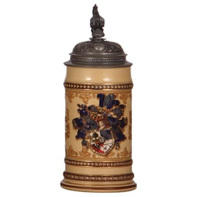 Student association stein, .5L, by Mettlach, 280
