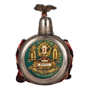 Regimental flask, .25L,  F.A. 3, Mainz