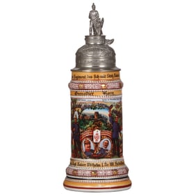 Regimental stein, .5L, Gren. Regt. Nr. 110, Heidelberg