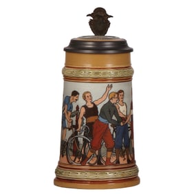 Mettlach stein, .5L, 2528