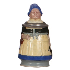 Character stein, 5.0" ht., miniature, Dutch Girl