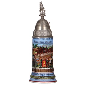 Regimental stein, .5L, Feld Artl. Regt. Nr. 50, Karlsruhe