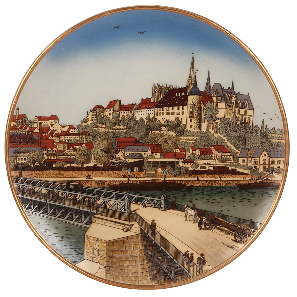 Mettlach plaque, 17.2" d., 2518  (1 of 1)