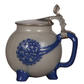 Stoneware stein, .5L, designed by R. Riemerschmid, Art Nouveau