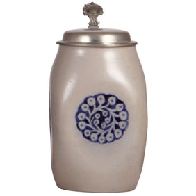 Stoneware stein, 1.0L, designed by R. Riemerschmid, Art Nouveau