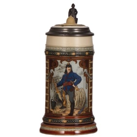 Mettlach stein, .5L, 1724