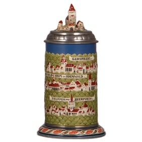 Mettlach stein, .5L, 2829