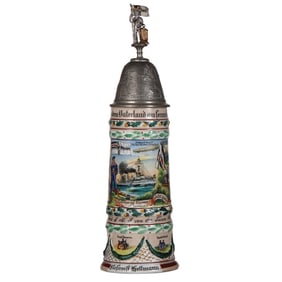 Regimental stein, 1.0L, S.M.S. von der Tann