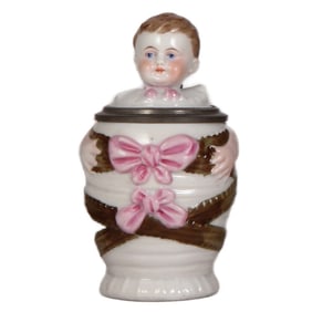 Character stein, .25L, 5.8" ht., porcelain, Baby