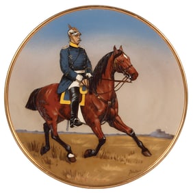 Mettlach plaque, 15.3" d., 2142