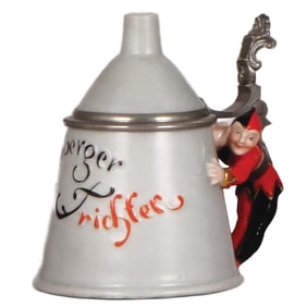 Character stein, .25L, porcelain, Nürnberger Trichter