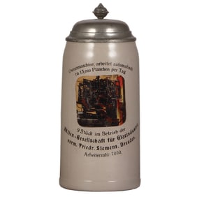 Stoneware stein, 1.0L, Owensmaschine