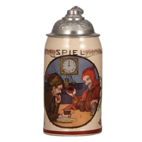 Mettlach stein, .5L, 1176[1909], PUG 