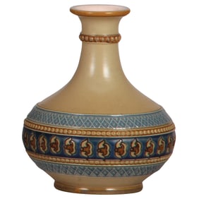 Mettlach vase, 3.5" ht., 1630