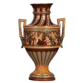 Mettlach vase, 12.2" ht., 2127