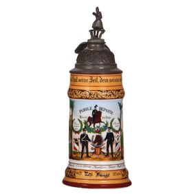 Regimental stein, .5L, Train Batl. Nr. 11, Cassel