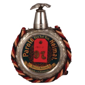 Regimental flask, .25L, Inft. Regt. Nr. 97, Saarburg