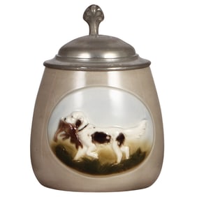 Porcelain stein, .5L,  Dog with a Rabbit